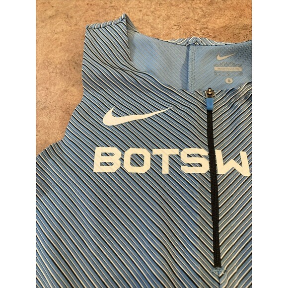 Nike Pro Elite BOTSWANA Blue Track & Field Women Size Small Zip Top CI5904-XXX - Picture 3 of 9